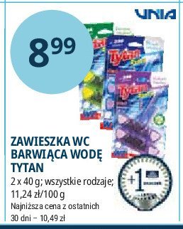 Zawieszka do wc cytrynowa Tytan promocja