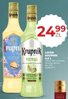 Likier Krupnik Pistacja 0,5 L promocja w Duży Ben