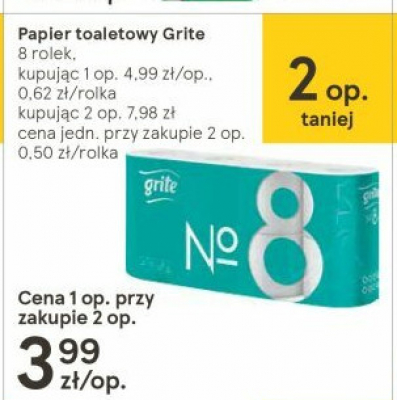 Papier toaletowy ecological Grite promocja