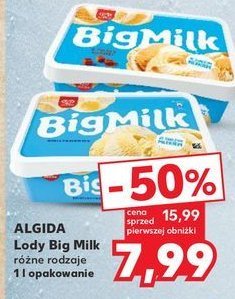 Lody słony karmel intense Algida big milk promocja