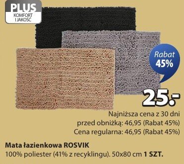 Mata łazienkowa ROSVIK promocja w Jysk