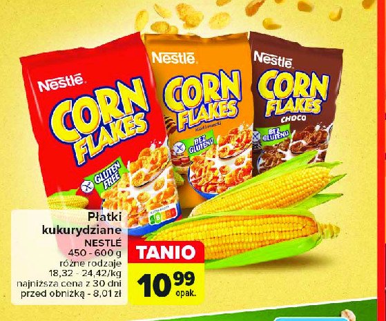 Płatki śniadaniowe choco Nestle corn flakes Corn flakes (nestle) promocja
