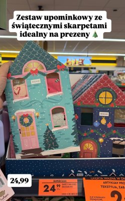 Skarpety męskie świateczne 3 pak promocja w Biedronka