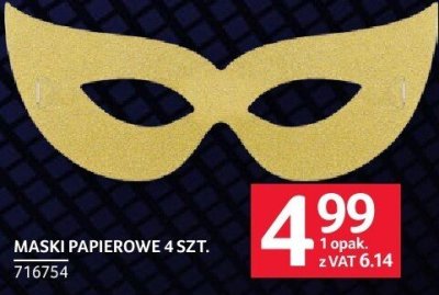 Maski papierowe 4 szt. promocja w Selgros