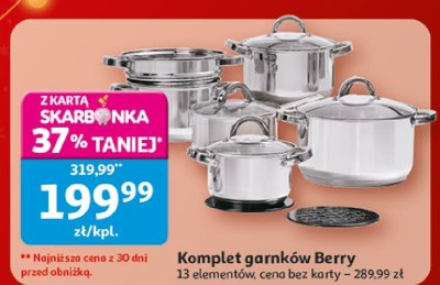 Komplet garnków Berry 13 elementów promocja w Auchan