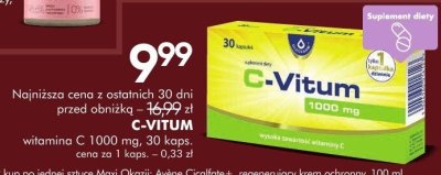 Witamina C C-Vitum promocja w Super-Pharm