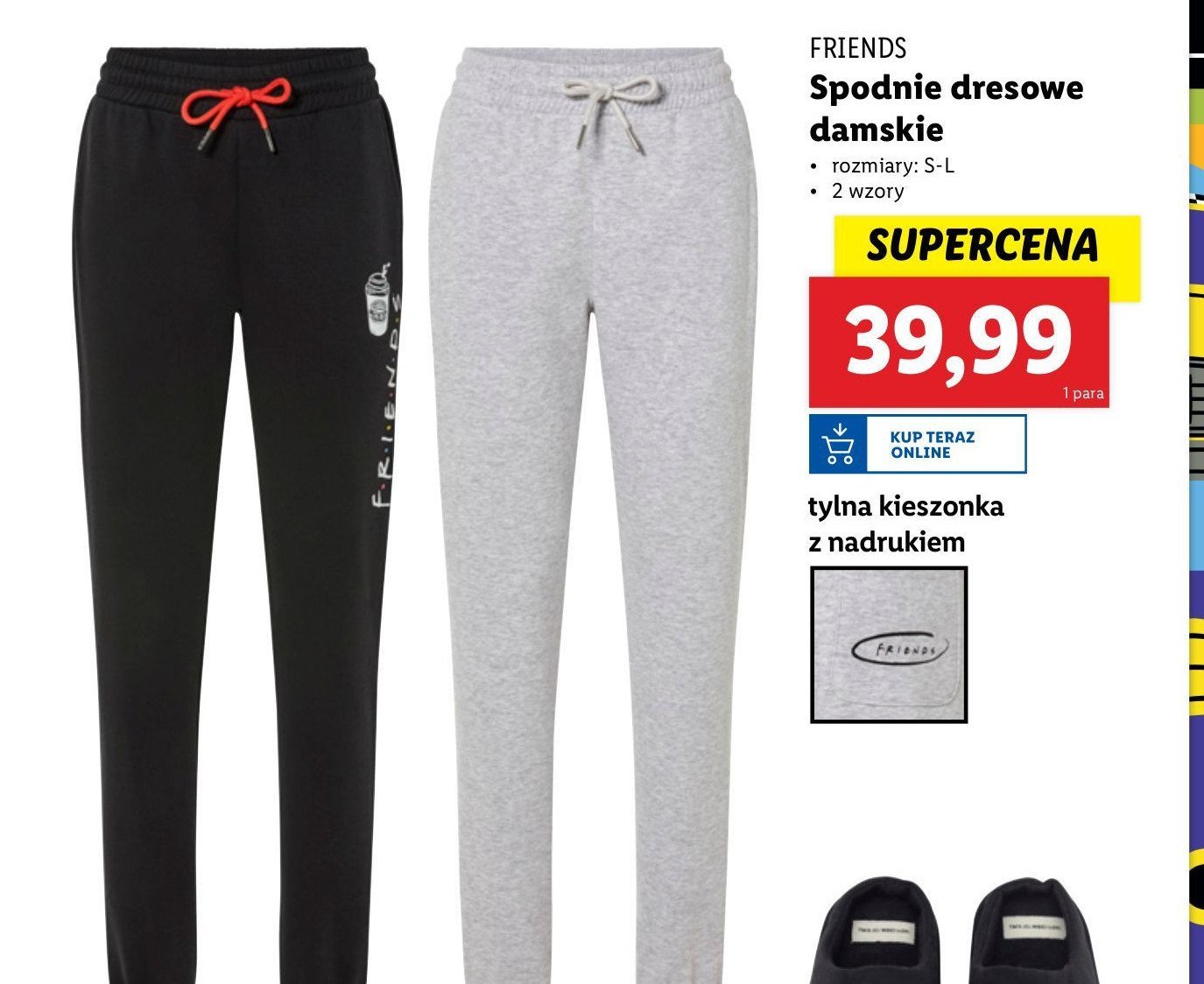 Spodnie dresowe damskie friends s-l promocja