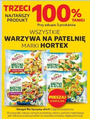 Warzywa na patelnię wszystkie rodzaje Hortex promocja w Kaufland