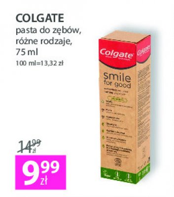Pasta do zębów protection Colgate smile for good promocja