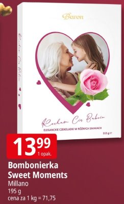 Bombonierka Sweet Moments Millano - czekoladki w różnych smakach promocja w Leclerc