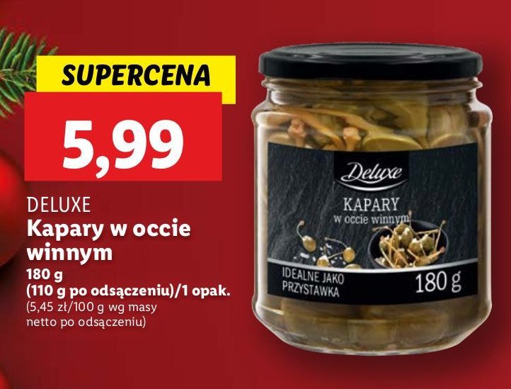 Kapary w occie winnym Deluxe promocja