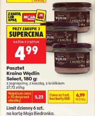 Pasztet z jagnięciną, z kaczką, z królikiem promocja w Biedronka