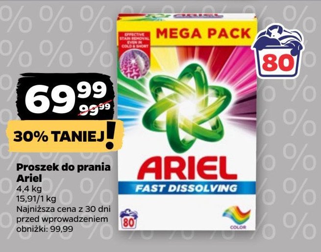 Proszek do prania Ariel color promocja w Netto