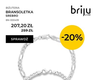 Bransoletka srebro BN-000439 promocja w Briju