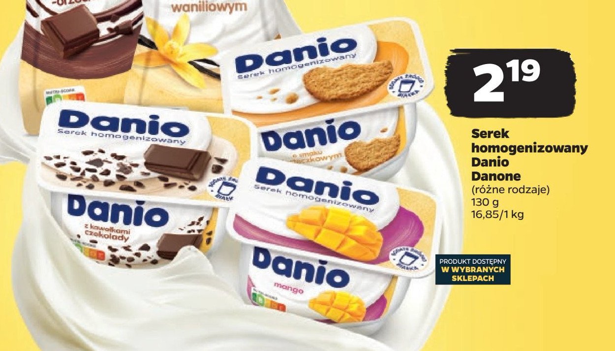 Serek mango Danone danio promocja