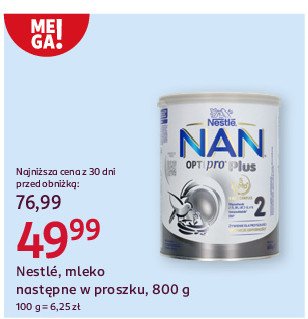 Mleko 2 Nestle nan optipro plus promocja w Rossmann