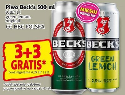 Piwo Beck's 500 ml różne smaki promocja w Prim Market