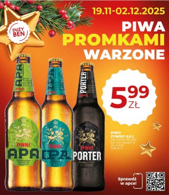 Piwo Żywiec APA 0,5 L promocja w Duży Ben