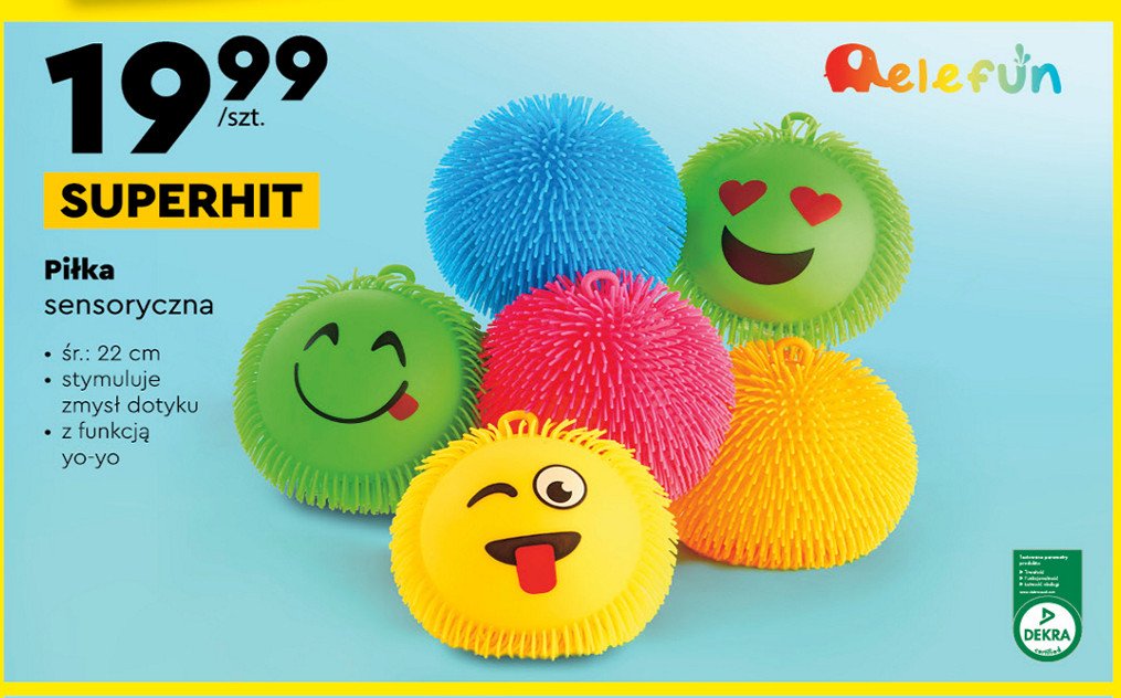 Pi艂ka sensoryczna 22 cm Elefun promocja