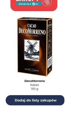 Kakao extra ciemne 150 g promocja w Dino