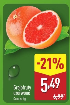 Grejpfruty czerwone promocja w Aldi