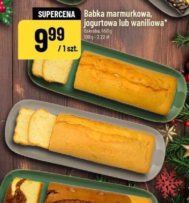 Babka marmurowa, jogurtowa lub waniliowa oskroba 490 g promocja w POLOmarket