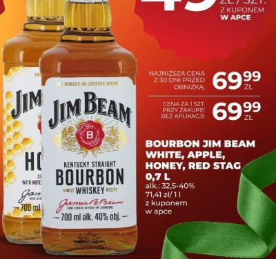 Bourbon Jim Beam Honey 0,7L promocja w Duży Ben
