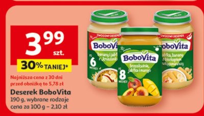 Deserek BoboVita 190 g, wybrane rodzaje promocja w Auchan
