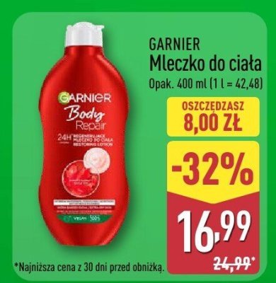Mleczko do ciała Garnier różne rodzaje promocja w Aldi