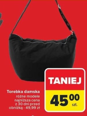 Torebka damska różne modele Carrefour promocja w Carrefour