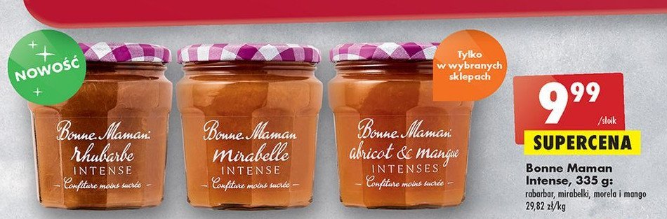 Konfitura rabarbarowa Bonne maman promocja