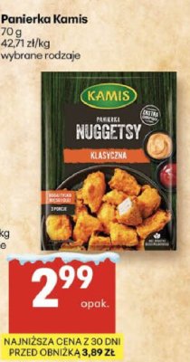 Panierka Kamis Nuggetsy klasyczna 70g promocja w Delikatesy Centrum