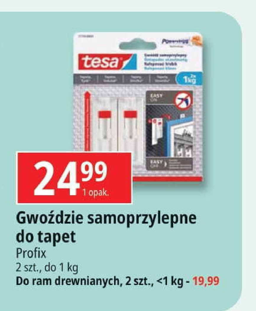 Gwo藕dzie do ram drewnianych Tesa promocja