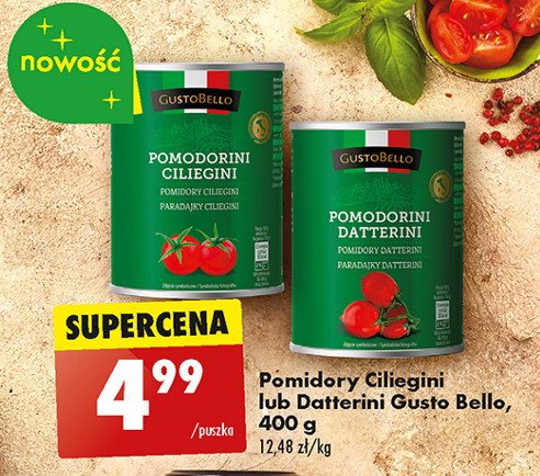 Pomidory ciliegini Gustobello promocja
