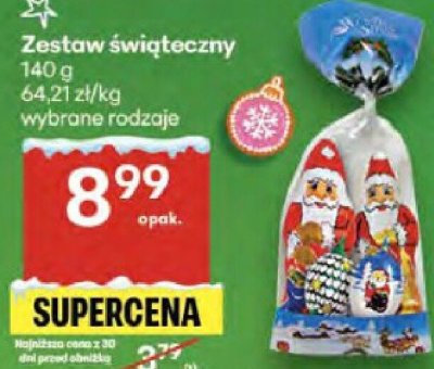Zestaw świąteczny wybrane rodzaje promocja w Delikatesy Centrum