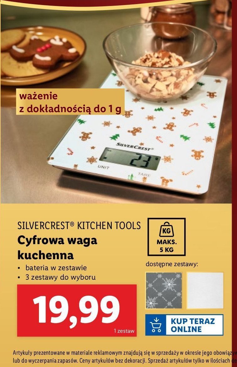 Waga kuchenna cyfrowa Silvercrest promocja