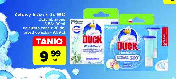 Krążki żelowe marine Duck fresh discs promocja