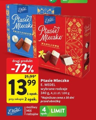 Ptasie Mleczko śmietankowe promocja w Intermarche