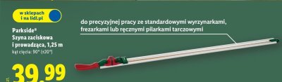 Szyna zaciskowa i prowadząca 1,25m promocja w Lidl