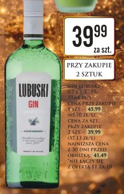 Gin 0,7 l Lubuski promocja w Dino