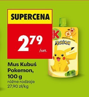 Mus Kubuś Pokemon 100g promocja w Biedronka