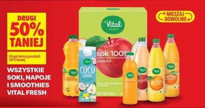 Smoothie mango jabłko banan marakuja Vital Fresh promocja w Biedronka
