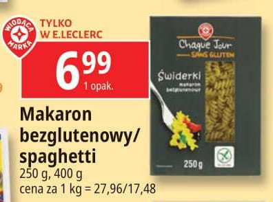 Makaron spaghetti Wiod膮ca marka chaque jour promocja