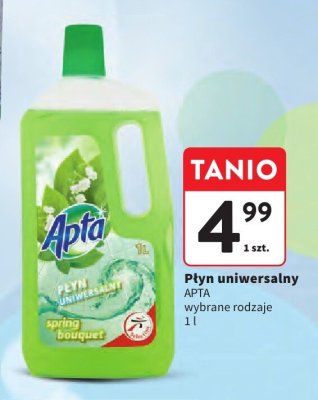 Płyn uniwersalny Apta promocja w Intermarche