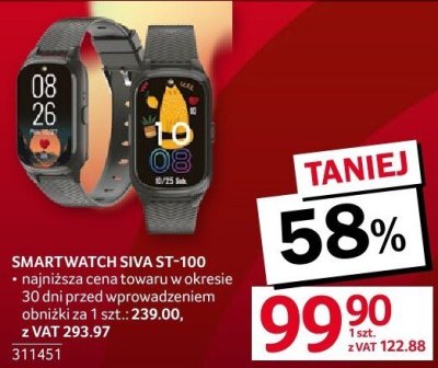 SMARTWATCH SIVAS100 promocja w Selgros