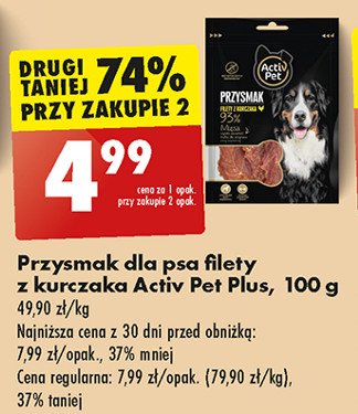 Przysmak dla psa filety z kurczaka Activ pet promocja