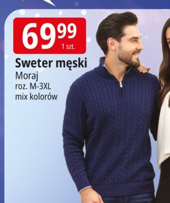 Sweter męski Moraj promocja w Leclerc