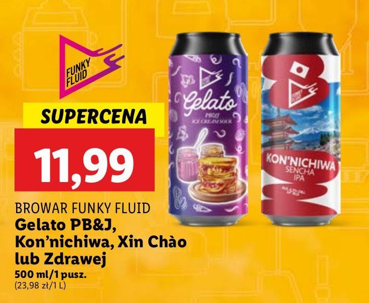 Piwo Funky fluid gelato zdrawej promocja