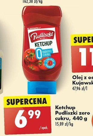 Ketchup 0% dodatku cukru Pudliszki promocja