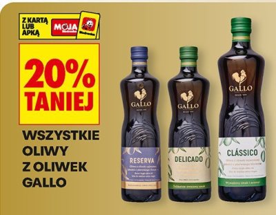 Wszystkie oliwy z oliwek Gallo -20% promocja w Biedronka